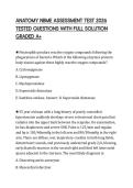 ANATOMY NBME ASSESSMENT TEST 2026 TESTED QUESTIONS WITH FULL SOLUTION GRADED A&plus;