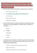 WGU C201 Business Acumen FULL Bundle 2026 &vert; 1000&plus; Questions & Answers&comma; OA Versions A & B&comma; Study Guides & Exam Prep