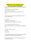 NURS 3632 UTA Questions and Correct Answers 2026&sol;2027