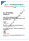 NSG 533 Advanced Pharmacology Exam &lpar;2026&rpar; Exam Questions & Answers &vert; Latest