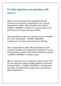 Pa Safety Inpection exam questions with answers&comma;