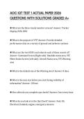 AOC IQT TEST 1 ACTUAL PAPER 2026 QUESTIONS WITH SOLUTIONS GRADED A&plus;