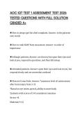 AOC IQT TEST 1 ASSESSMENT TEST 2026 TESTED QUESTIONS WITH FULL SOLUTION GRADED A&plus;
