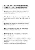AOC IQT TEST 1 FINAL STUDY PAPER 2026 COMPLETE QUESTIONS AND ANSWERS