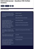 EAQ Cardiovascular &ndash; Questions With Verified Solutions