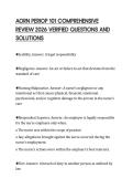 AORN PERIOP 101 COMPREHENSIVE REVIEW 2026 VERIFIED QUESTIONS AND SOLUTIONS