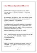 A&P 251 Exam 1 questions with answers