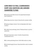 AORN PERIOP 101 FINAL COMPREHENSIVE SCRIPT 2026 QUESTIONS AND ANSWERS GUARANTEED TO PASS