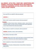 Epic AMB400 &ndash;ACTUL FINAL  EXAM 200&plus; QUESTIONS AND  CORRECT DETAILED ANSWERS WITH RATIONALES  &lpar;VERIFIED ANSWERS&rpar; ACTUAL EXAM EPIC AMB 400   2026 LATEST UPDATE  