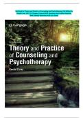 Test Bank for Theory and Practice of Counseling and Psychotherapy 11th Edition by Gerald Corey &vert;All 1-15 Chapters Covered With Questions And Verified Solutions With Detailed Rationales And Case Study&period;
