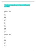 NIH Stroke Scale Group A Patient 1-6 Complete Solutions&period;
