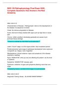 NSG 120 Pathophysiology Final Exam 2026&comma; Complete Questions And Answers &lpar;Verified Answers&rpar;&period;