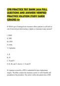 CPB PRACTICE TEST BANK 2026 FULL QUESTIONS AND ANSWERS VERIFIED PRACTICE SOLUTION STUDY GUIDE GRADED A&plus;