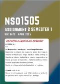 NSO1505 Assignment 2 &lpar;COMPLETE ANSWERS&rpar; Semester 1 2026 -  Due Date