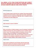 Epic AMB400 &ndash;ACTUL FINAL EXAM QUESTIONS AND CORRECT  DETAILED ANSWERS WITH RATIONALES &lpar;VERIFIED ANSWERS&rpar;  ACTUAL EXAM EPIC AMB 400 2026 LATEST UPDATE  