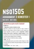 NSO1505 Assignment 3 Portfolio &lpar;COMPLETE ANSWERS&rpar; Semester 1 2026 - Due Date May 2026