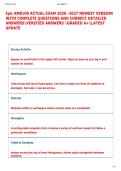 Epic AMB100 ACTUAL EXAM 2026 -2027 NEWEST VERSION  WITH COMPLETE QUESTIONS AND CORRECT DETAILED  ANSWERSVERIFIED ANSWERS GRADED A&plus;LATEST  UPDATE 