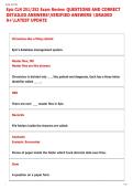 Epic CLN 251&sol;252 Exam Review QUESTIONS AND CORRECT  DETAILED ANSWERSVERIFIED ANSWERS GRADED  A&plus;LATEST UPDATE