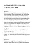 NRNP6665 WEEK ELEVEN FINAL 2026 COMPLETE STUDY GUIDE