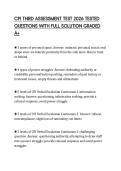 CPI THIRD ASSESSMENT TEST 2026 TESTED QUESTIONS WITH FULL SOLUTION GRADED A&plus;