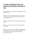 CPI THIRD COMPREHENSIVE SCRIPT 2026 QUESTIONS AND ANSWERS GUARANTEED TO PASS