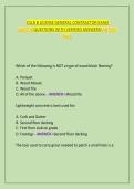 CSLB&lowbar;B&lowbar;LICENSE&lowbar;GENERAL&lowbar;CONTRACTOR&lowbar;EXAM&lowbar;QUESTIONS&lowbar;WITH&lowbar;COMPLETE&lowbar;SOLUTIONS