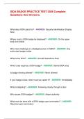 SIDA BADGE PRACTICE TEST 2026 Complete Questions And Answers&period;