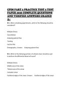 CPIM PART 2 PRACTICE TEST 2 PRACTICE SOLUTION PACK 2026 COMPLETE TESTED QUESTIONS AND CORRECT ANSWERS GRADED A&plus;