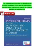 Test Bank for Psychotherapy for the Advanced Practice Psychiatric Nurse &vert; Complete Chapter Questions with Verified Answers