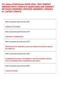 U&period;S&period; History STAAR Review EXAM 2026 -2027 NEWEST  VERSION WITH COMPLETE QUESTIONS AND CORRECT  DETAILED ANSWERSVERIFIED ANSWERS GRADED  A&plus;LATEST UPDATE 