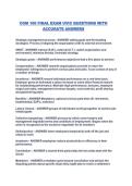 COM 100 FINAL EXAM UVIC QUESTIONS WITH ACCURATE ANSWERS
