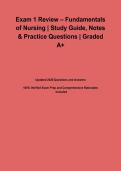 Exam 1 Review &ndash; Fundamentals of Nursing &vert; Study Guide&comma; Notes & Practice Questions