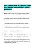 CQIB CERTIFICATION ACTUAL TEST SCRIPT 2026 VERIFIED QUESTIONS AND CORRECT ANSWERS A&plus;