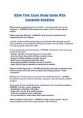 B234 Final Exam Study Guide With Complete Solutions