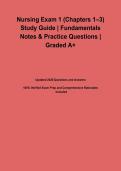 Nursing Exam 1 &lpar;Chapters 1&ndash;3&rpar; Study Guide &vert; Fundamentals Notes & Practice Questions