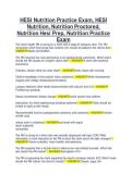 HESI Nutrition Practice Exam&comma; HESI  Nutrition&comma; Nutrition Proctored&comma;  Nutrition Hesi Prep&comma; Nutrition Practice  Exam