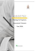 GEO3701 Assessment 01 Answers Year 2026