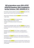 MO jurisprudence exam 2026 LATEST  UPDATED Questions With Completed &  Verified Solutions 100&percnt; GRADED AT A&plus;