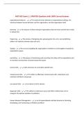 MGT 605 Exam 1 &vert; UPDATED Questions with 100&percnt; Correct Answers