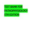 Test Bank Pathophysiology 5th Edition Exam Questions Guide