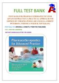 TEST BANK FOR PHARMACOTHERAPEUTICS FOR ADVANCED PRACTICE A PRACTICAL APPROACH 5TH EDITION BY VIRGINIA POOLE ARCANGELO&comma; ANDREW PETERSON&comma; VERONICA WILBUR&comma; TEP M&period;KANG