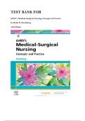 Test Bank for Dewitt&rsquo;s Medical Surgical Nursing Concepts and Practice 4th Edition by Holly K&period; Stromberg 