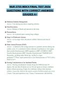 NUR 2755 MDC4 FINAL TEST 2026 QUESTIONS WITH CORRECT ANSWERS GRADED A&plus;