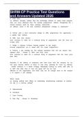 SHRM-CP Practice Test Questions and Answers Updated 2026