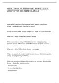 HPFW EXAM 1 &vert; QUESTIONS AND ANSWERS &vert; 2026 UPDATE &vert; WITH COMPLETE SOLUTIONS&period;