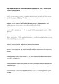 High School Health Final Exam Preparation&comma; Academic Year 2026 &ndash; Study Guide and Practice Questions