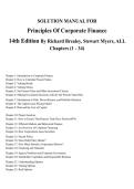 Solution Manual for Principles of Corporate Finance 14th Edition by Richard Brealey&comma; Stewart Myers&comma; and Franklin Allen Step-by-Step Solutions and Explanations for Financial Management Concepts Updated Latest 2026&ndash;2027 Academic Study Resource