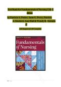 Test Bank for Fundamentals of Nursing 12th Edition By Potter&comma; Perry&comma; Stockert&comma; Hall&comma; Ostendorf&period; ISBN&colon; 9780443124068 Latest Edition&vert;&vert; All 50 Chapters Covered&vert;&vert; 100&percnt; Verified Answers