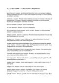 ECON 400 EXAM 1 QUESTIONS & ANSWERS