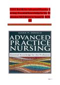 TEST BANK- Advanced Practice Nursing Essential Knowledge for the Profession 5th Edition &lpar; Susan M&period; DeNisco&period; 2024&rpar; All Chapters 1-30 &vert;&vert; Latest Edition